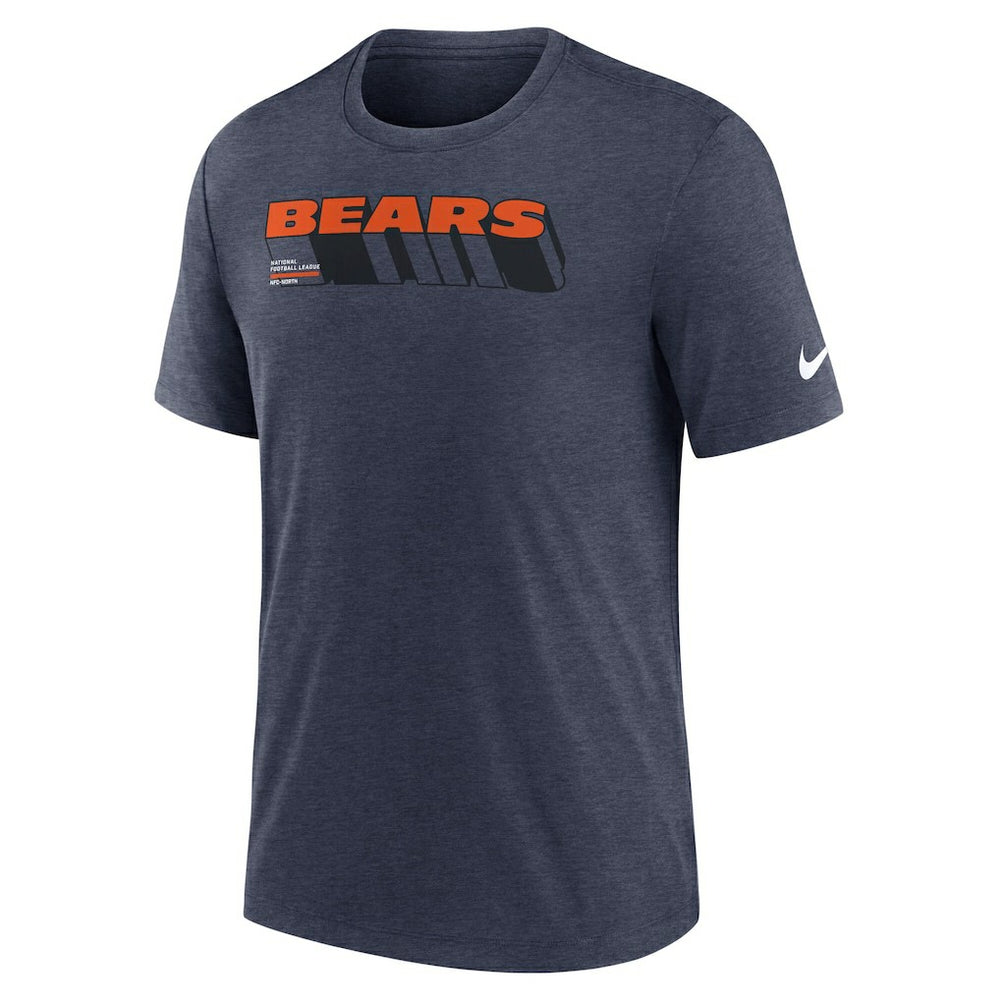 Long Pass Tri-Blend T-Shirt - Chicago Bears