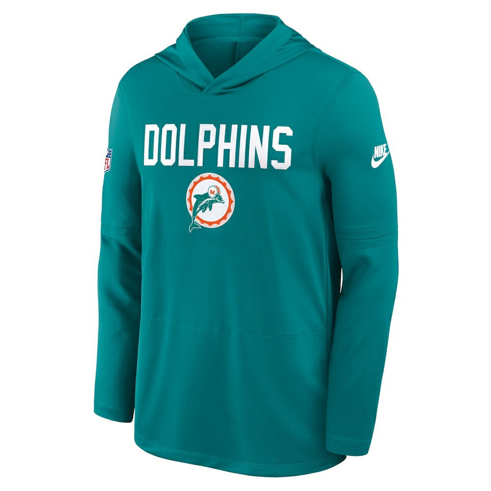 Big & Tall Alt Pack Dri-FIT Long Sleeve Hoodie T-Shirt  - Miami Dolphins