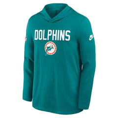 Big & Tall Alt Pack Dri-FIT Long Sleeve Hoodie T-Shirt  - Miami Dolphins