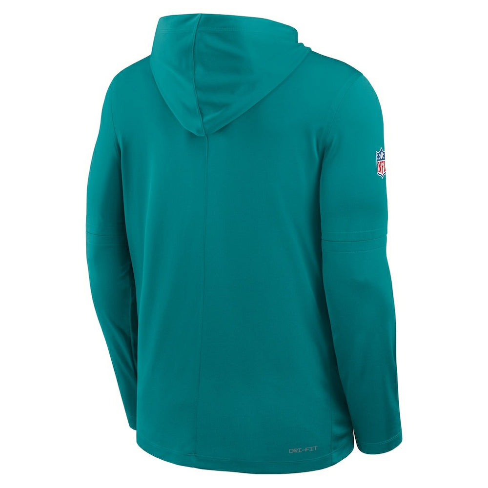 Big & Tall Alt Pack Dri-FIT Long Sleeve Hoodie T-Shirt  - Miami Dolphins