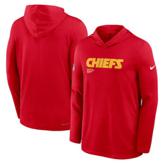 Big & Tall Sideline Dri-FIT Long Sleeve Hoodie T-Shirt - Kansas City Chiefs