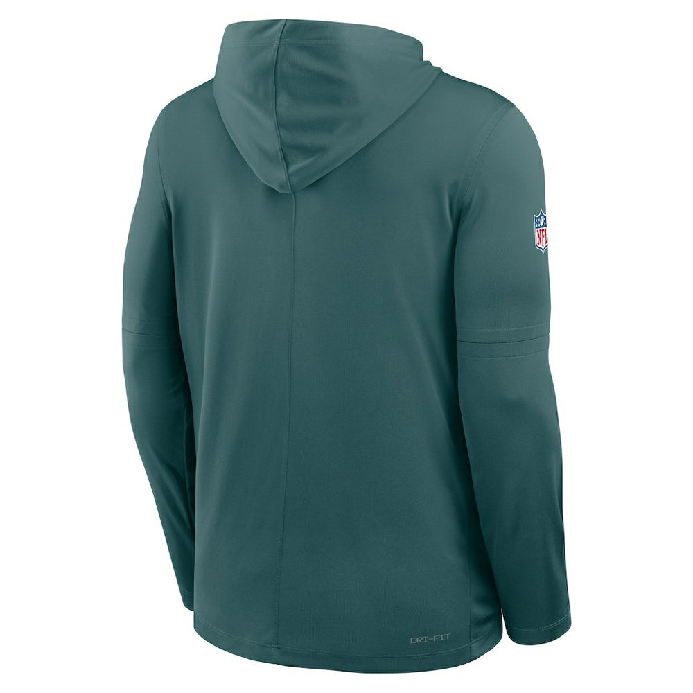 Big & Tall Sideline Dri-FIT Long Sleeve Hoodie T-Shirt - Philadelphia Eagles