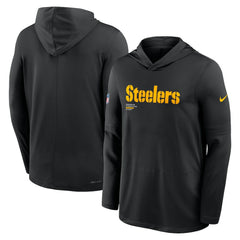 Big & Tall Sideline Dri-FIT Long Sleeve Hoodie T-Shirt - Pittsburgh Steelers