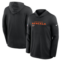 Big & Tall Sideline Dri-FIT Long Sleeve Hoodie T-Shirt - Cincinnati Bengals