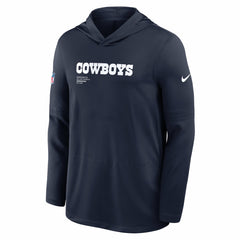 Big & Tall Sideline Dri-FIT Long Sleeve Hoodie T-Shirt - Dallas Cowboys