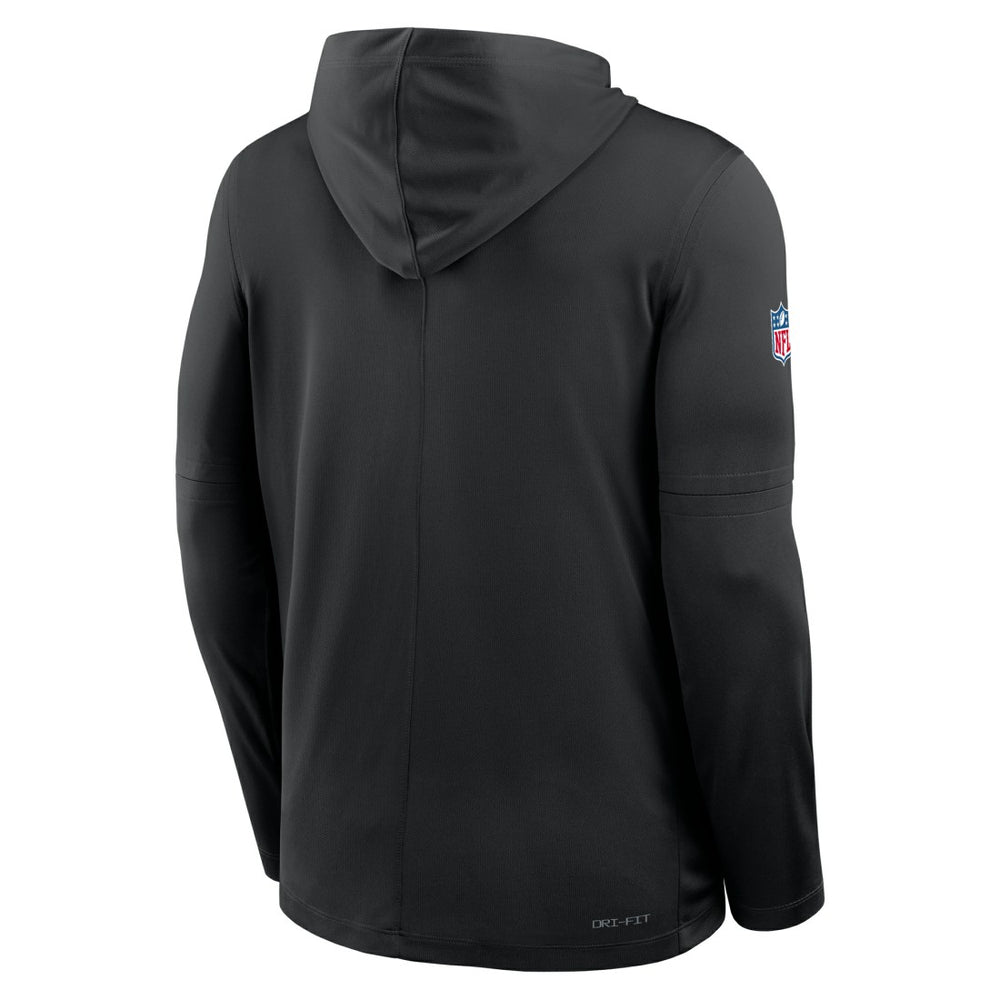 Big & Tall Sideline Dri-FIT Long Sleeve Hoodie T-Shirt - Detroit Lions