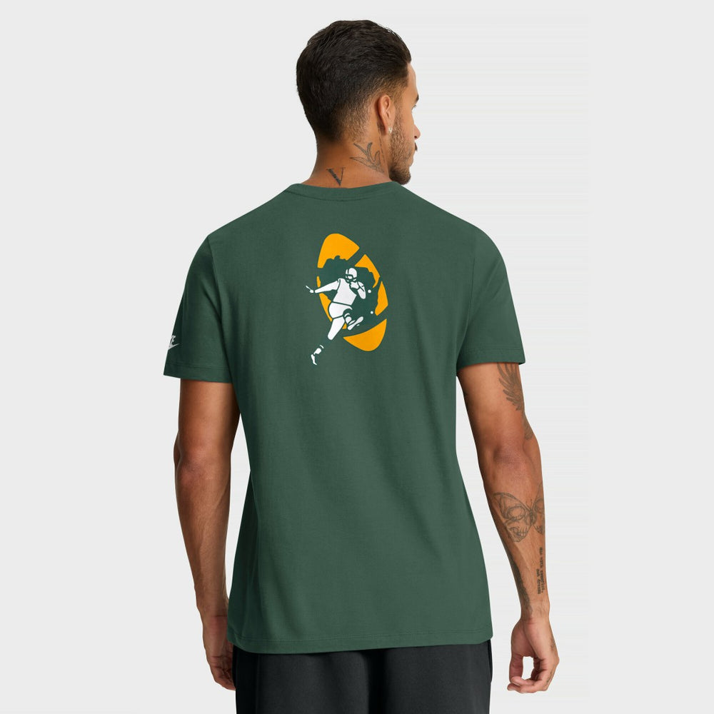 Rewind Front and Back Hit Essential T-Shirt - Green Bay Packers