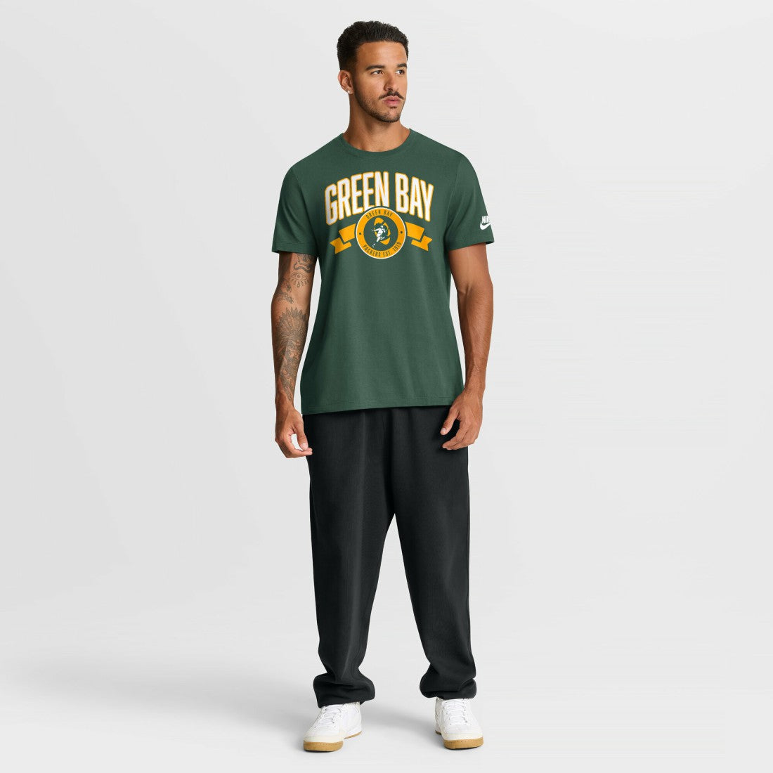 Rewind Front and Back Hit Essential T-Shirt - Green Bay Packers