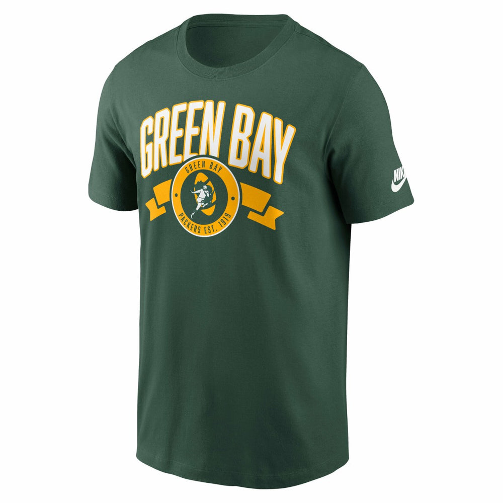 Rewind Front and Back Hit Essential T-Shirt - Green Bay Packers