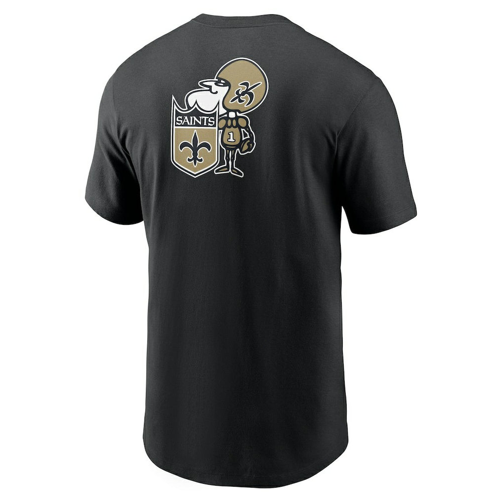 Rewind Front and Back Hit Essential T-Shirt - New Orleans Saints