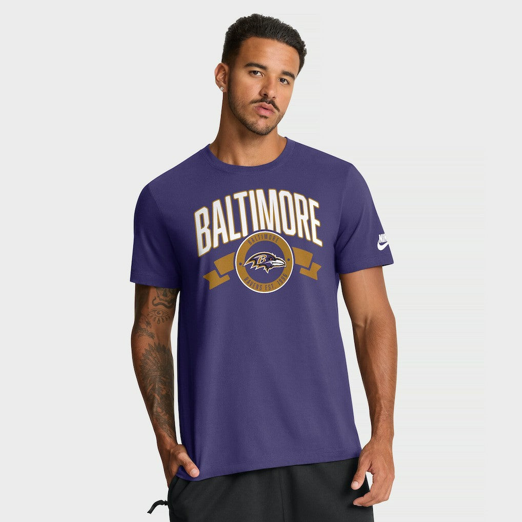 Rewind Front and Back Hit Essential T-Shirt - Baltimore Ravens