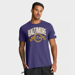Rewind Front and Back Hit Essential T-Shirt - Baltimore Ravens