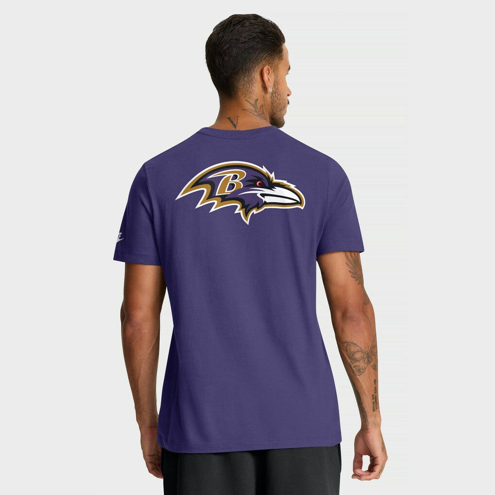 Rewind Front and Back Hit Essential T-Shirt - Baltimore Ravens