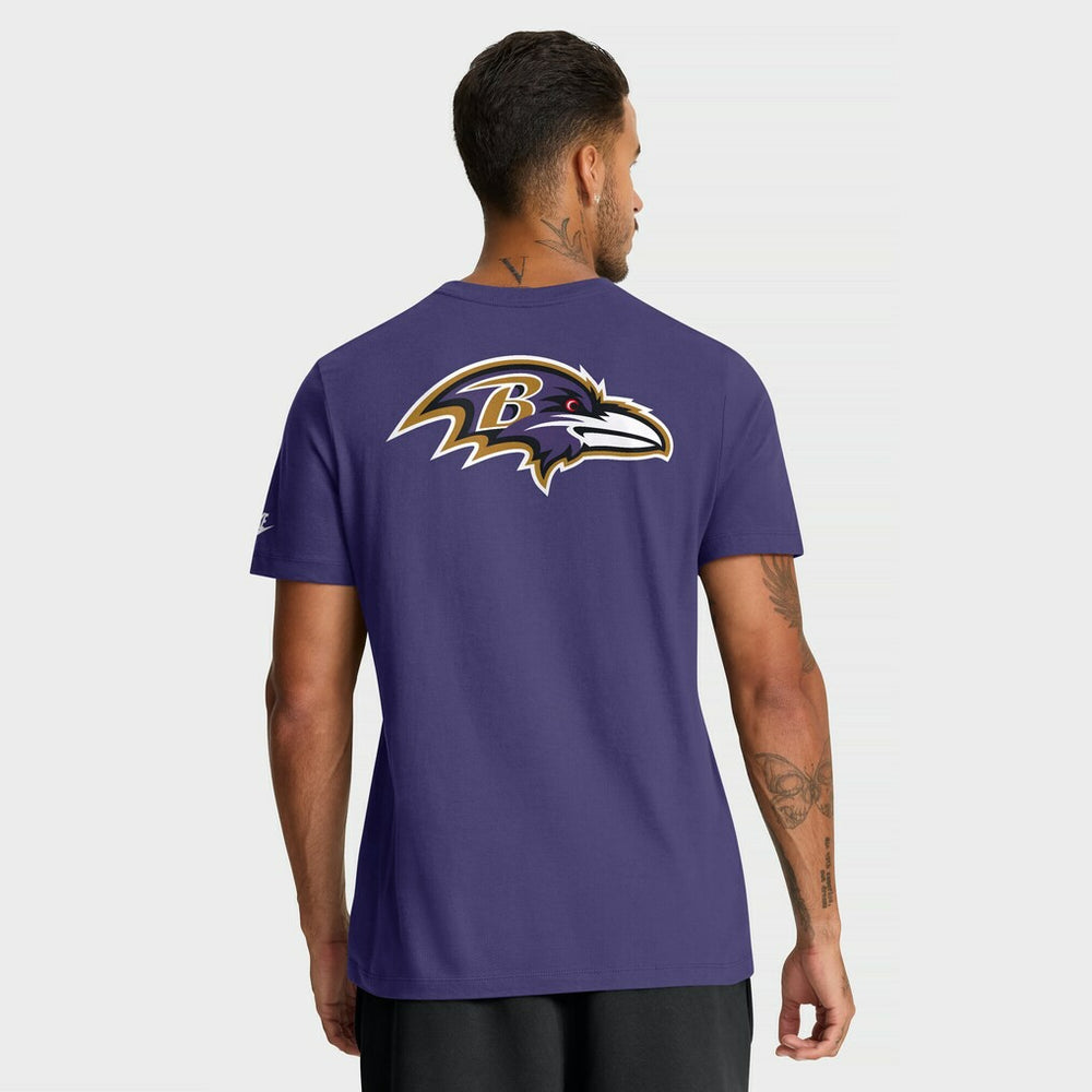 Rewind Front and Back Hit Essential T-Shirt - Baltimore Ravens