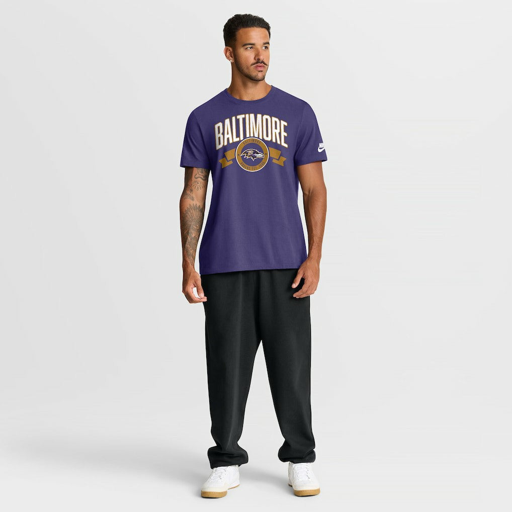 Rewind Front and Back Hit Essential T-Shirt - Baltimore Ravens