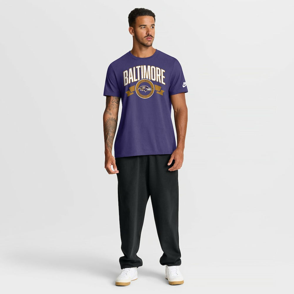 Rewind Front and Back Hit Essential T-Shirt - Baltimore Ravens