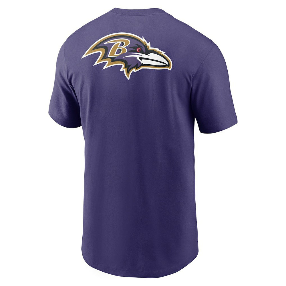 Rewind Front and Back Hit Essential T-Shirt - Baltimore Ravens