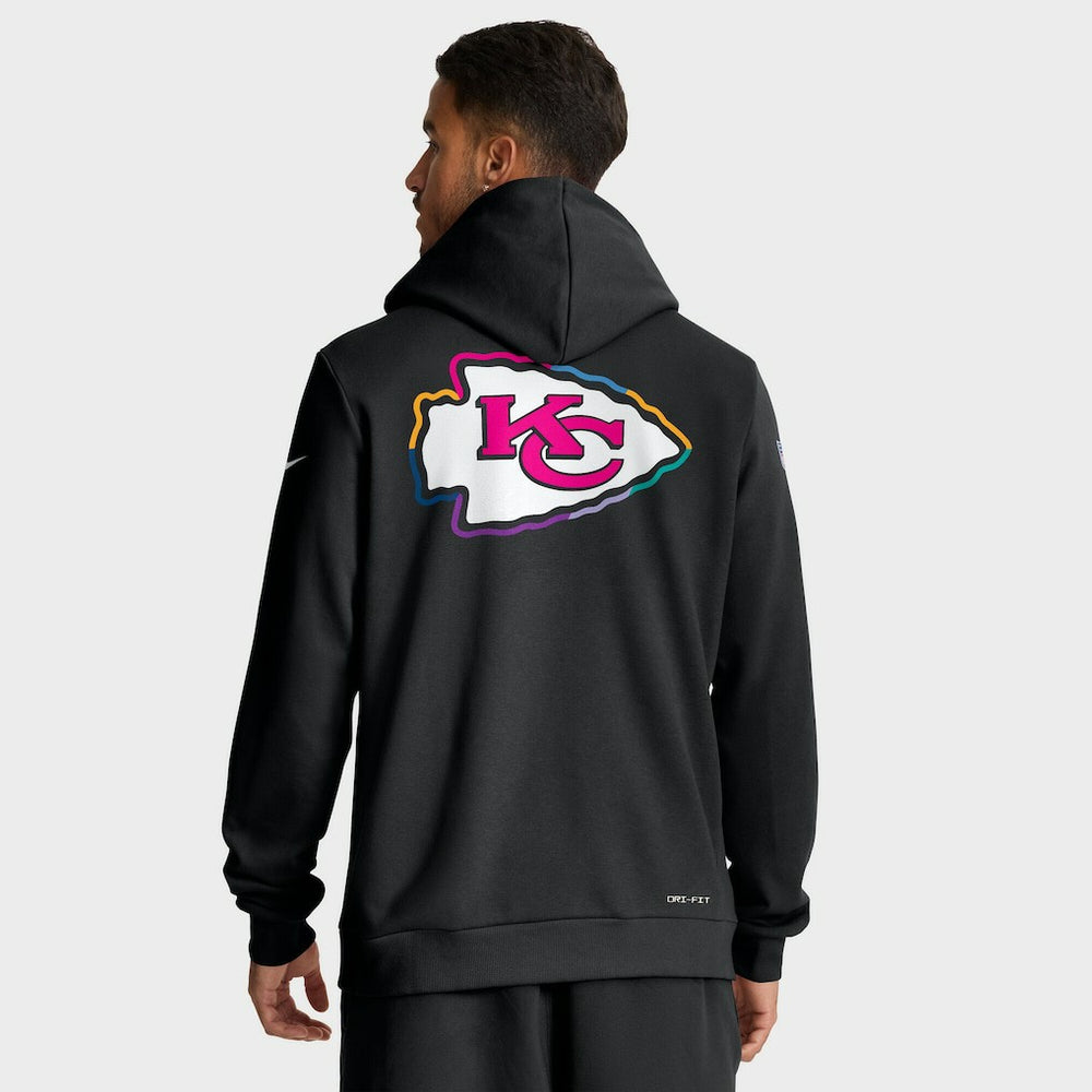 Tall 2025 NFL Crucial Catch Sideline Standard Issue Dri-FIT Hoodie - Kansas City Chiefs