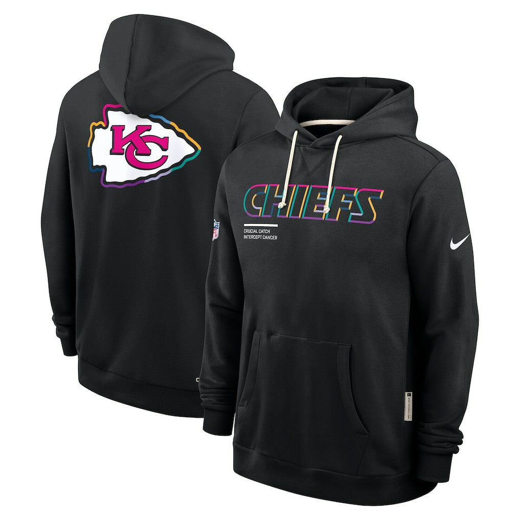 Tall 2025 NFL Crucial Catch Sideline Standard Issue Dri-FIT Hoodie - Kansas City Chiefs