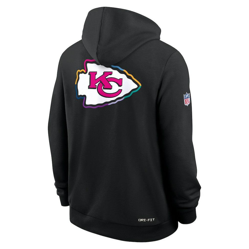 Tall 2025 NFL Crucial Catch Sideline Standard Issue Dri-FIT Hoodie - Kansas City Chiefs