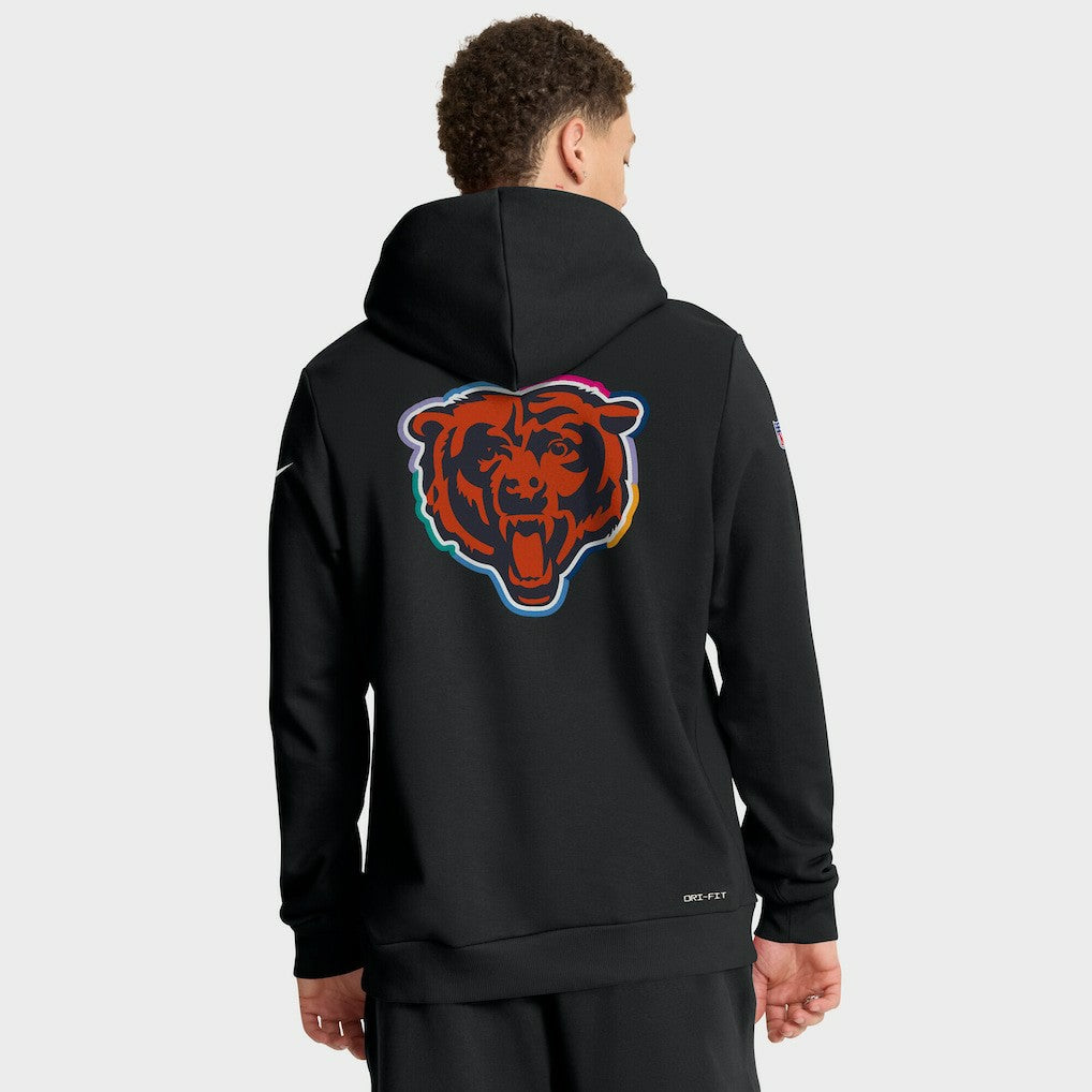 Tall 2025 NFL Crucial Catch Sideline Standard Issue Dri-FIT Hoodie - Chicago Bears