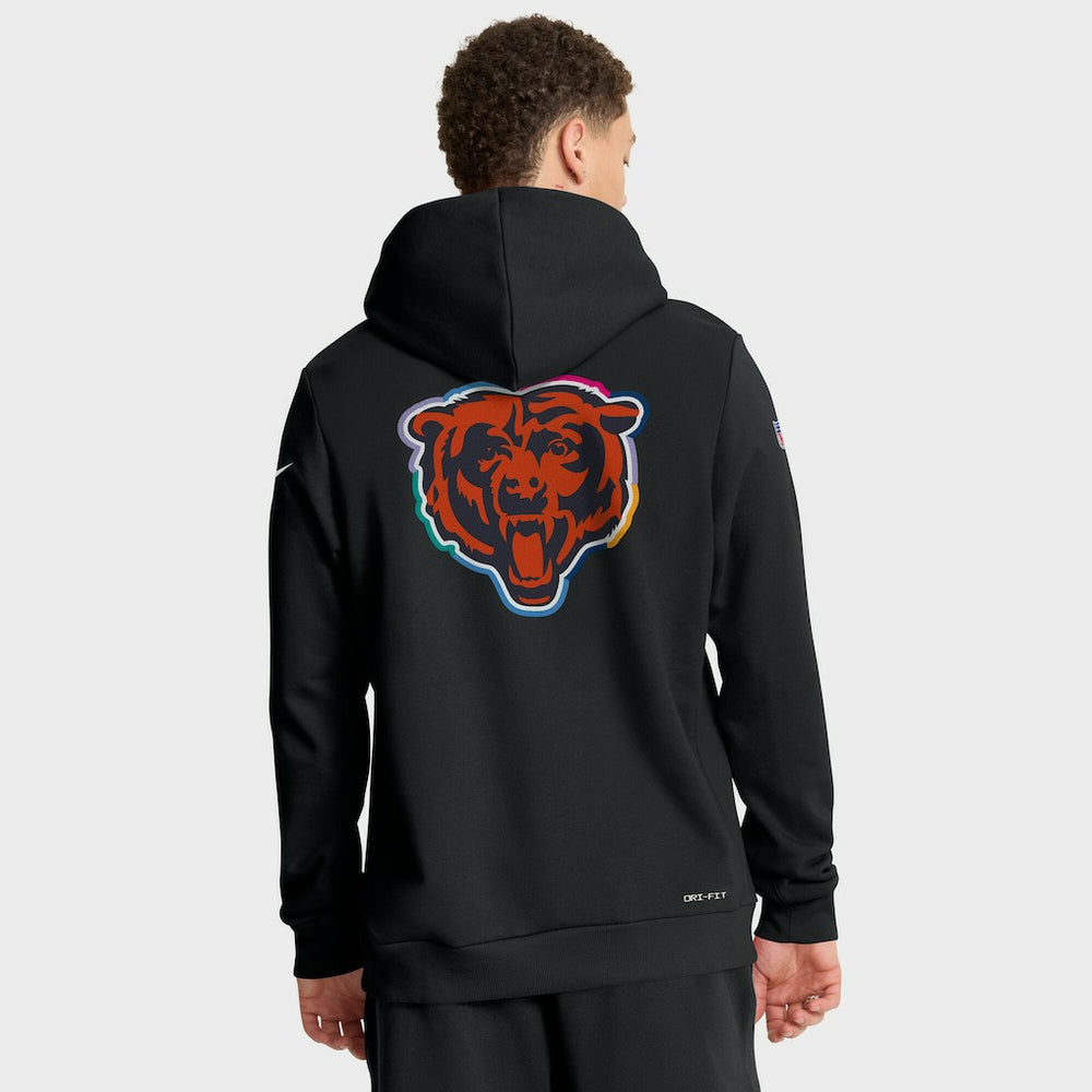 Tall 2025 NFL Crucial Catch Sideline Standard Issue Dri-FIT Hoodie - Chicago Bears