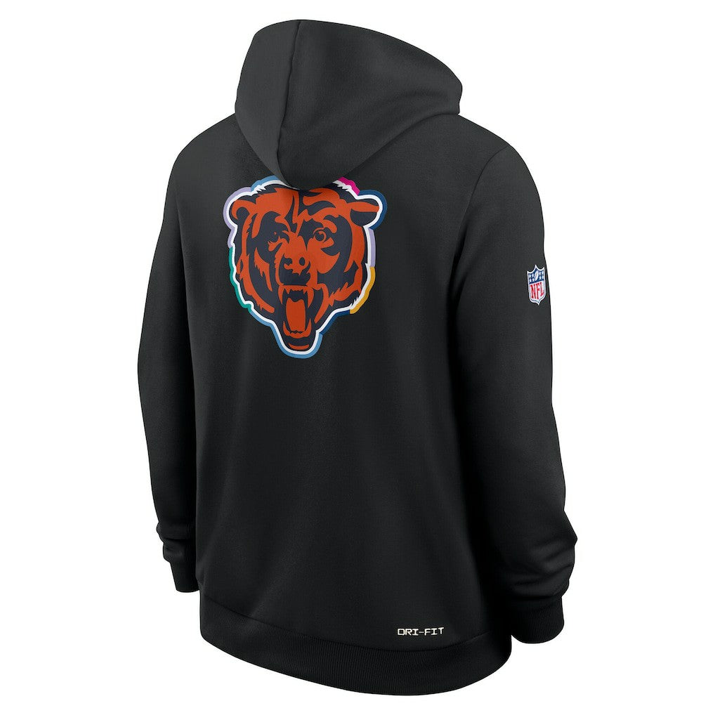 Tall 2025 NFL Crucial Catch Sideline Standard Issue Dri-FIT Hoodie - Chicago Bears