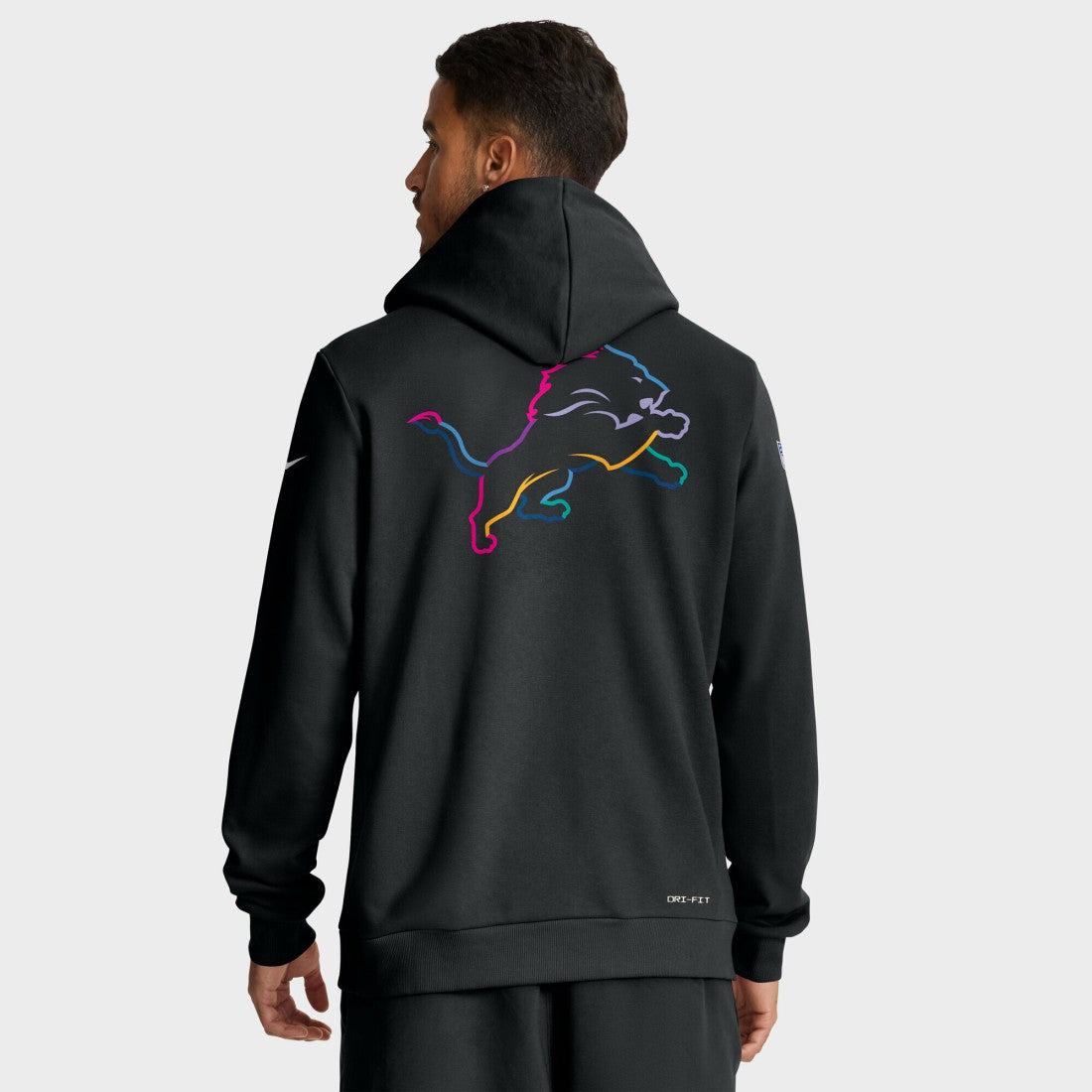 Tall 2025 NFL Crucial Catch Sideline Standard Issue Dri-FIT Hoodie - Detroit Lions