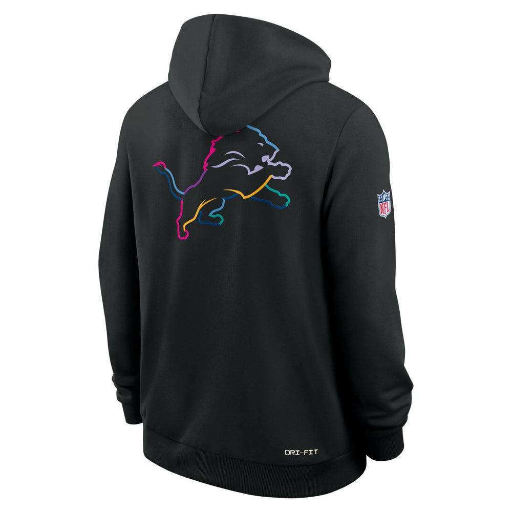 Tall 2025 NFL Crucial Catch Sideline Standard Issue Dri-FIT Hoodie - Detroit Lions