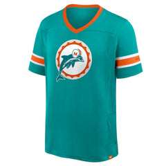 Hometown Premium Hashmark V-Neck T-Shirt - Miami Dolphins