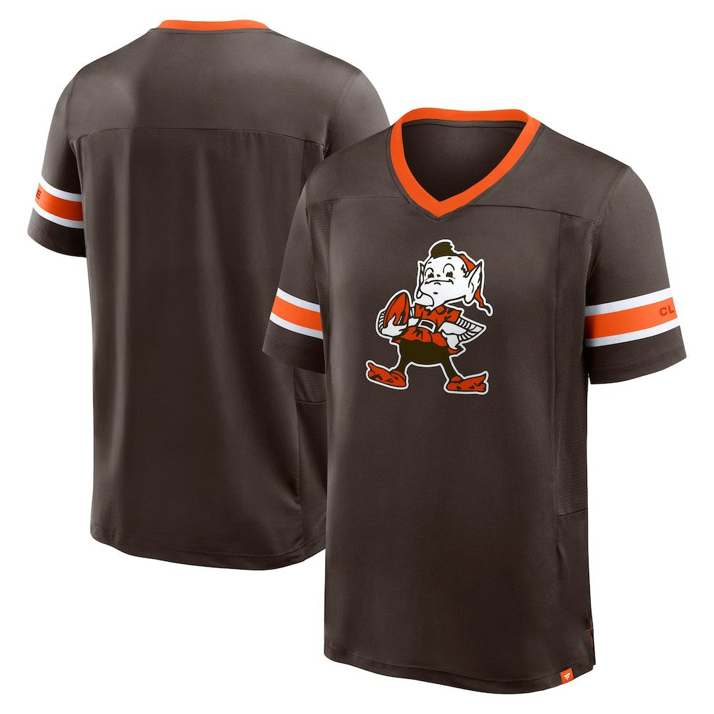 Hometown Premium Hashmark V-Neck T-Shirt - Cleveland Browns