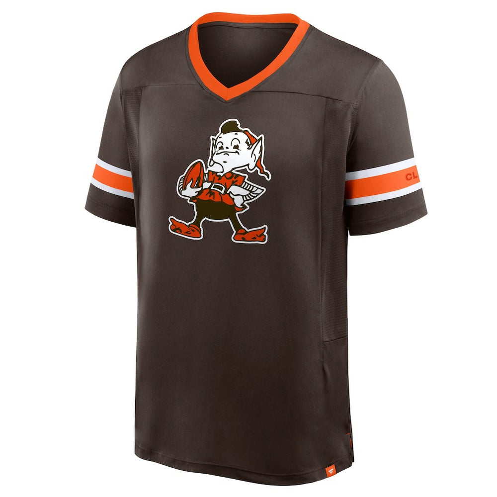 Hometown Premium Hashmark V-Neck T-Shirt - Cleveland Browns