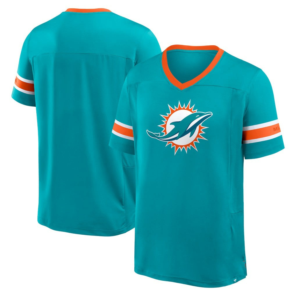 Hometown Premium Hashmark V-Neck T-Shirt - Miami Dolphins