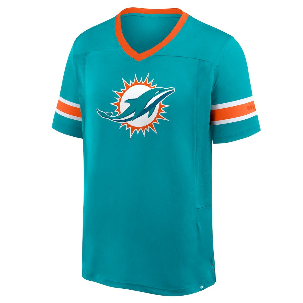 Hometown Premium Hashmark V-Neck T-Shirt - Miami Dolphins