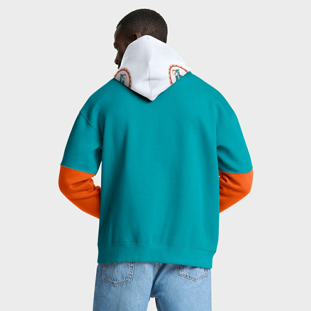 Helmet Retro Pullover Hoodie - Miami Dolphins