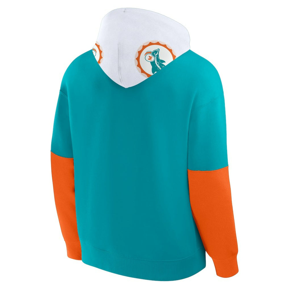 Helmet Retro Pullover Hoodie - Miami Dolphins