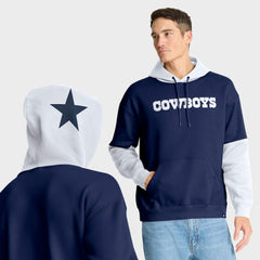 Helmet Retro Pullover Hoodie - Dallas Cowboys
