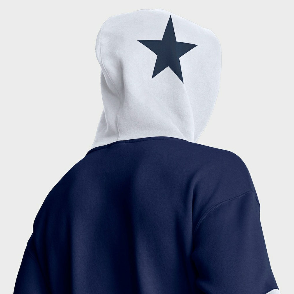 Helmet Retro Pullover Hoodie - Dallas Cowboys