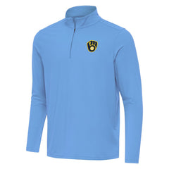 MLB Milwaukee Brewers Antigua Intent Quarter-Zip Top
