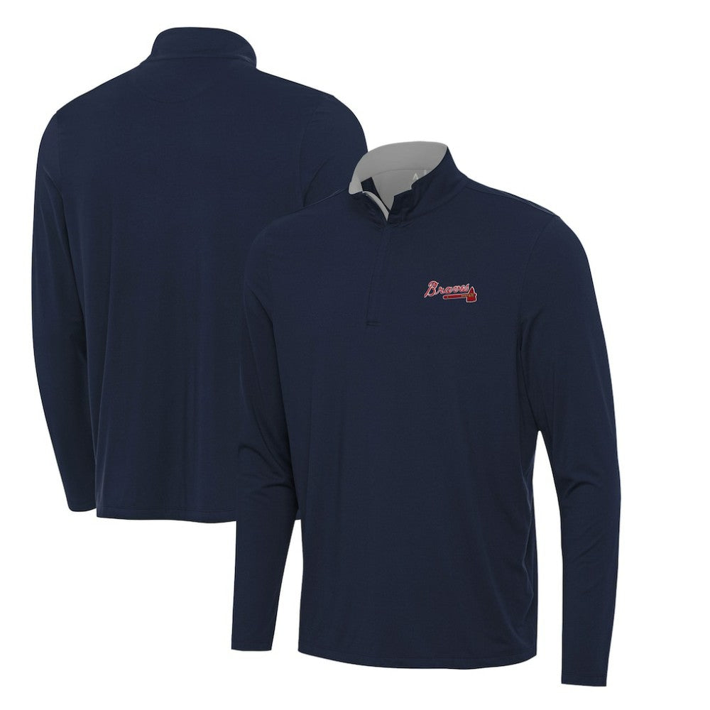 MLB Atlanta Braves Antigua Content Quarter-Zip Top