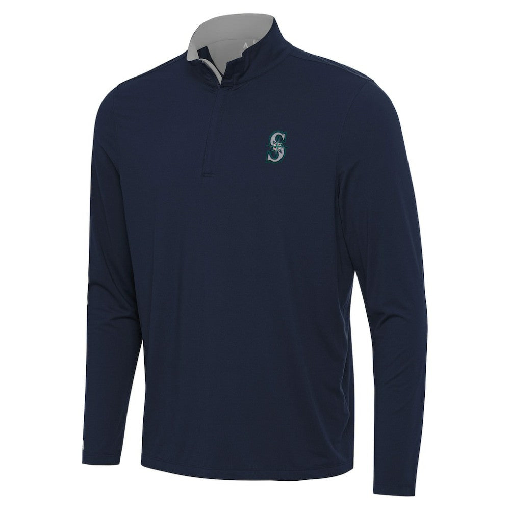 MLB Seattle Mariners Antigua Content Quarter-Zip Top