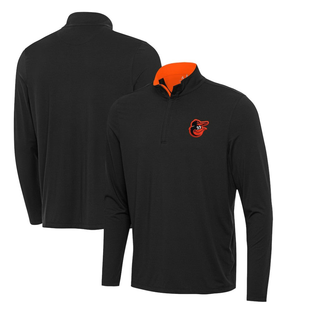 MLB Baltimore Orioles Antigua Content Quarter-Zip Top