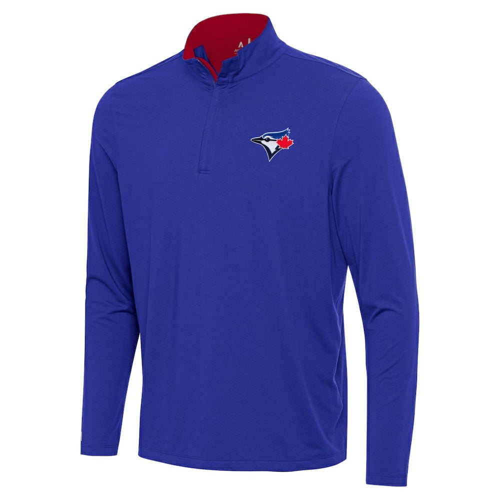 MLB Toronto Blue Jays Antigua Content Quarter-Zip Top