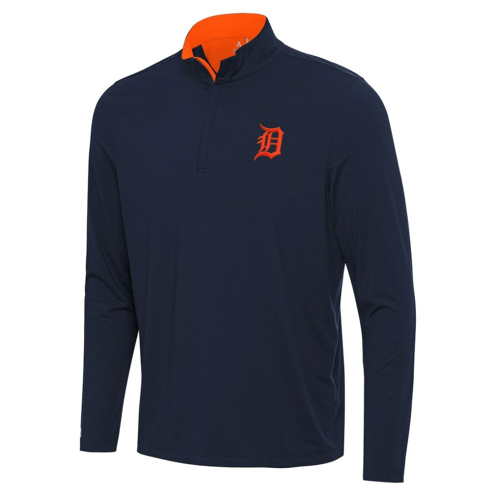 MLB Detroit Tigers Antigua Content Quarter-Zip Top