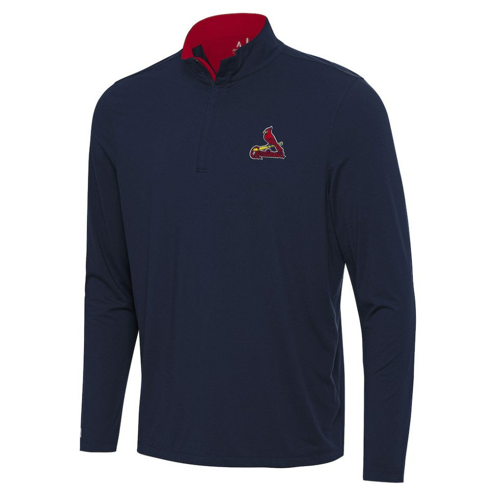 MLB St. Louis Cardinals Antigua Content Quarter-Zip Top