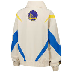 NBA Golden State Warriors Terez Women's Retro Chevron Ripstop Quarter-Zip Windbreaker Jacket sale