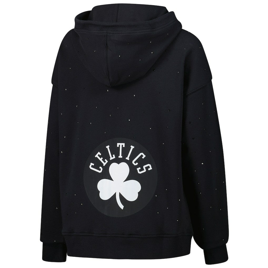NBA Boston Celtics Terez Women's Oversized Allover Gemstone Full-Zip Hoodie