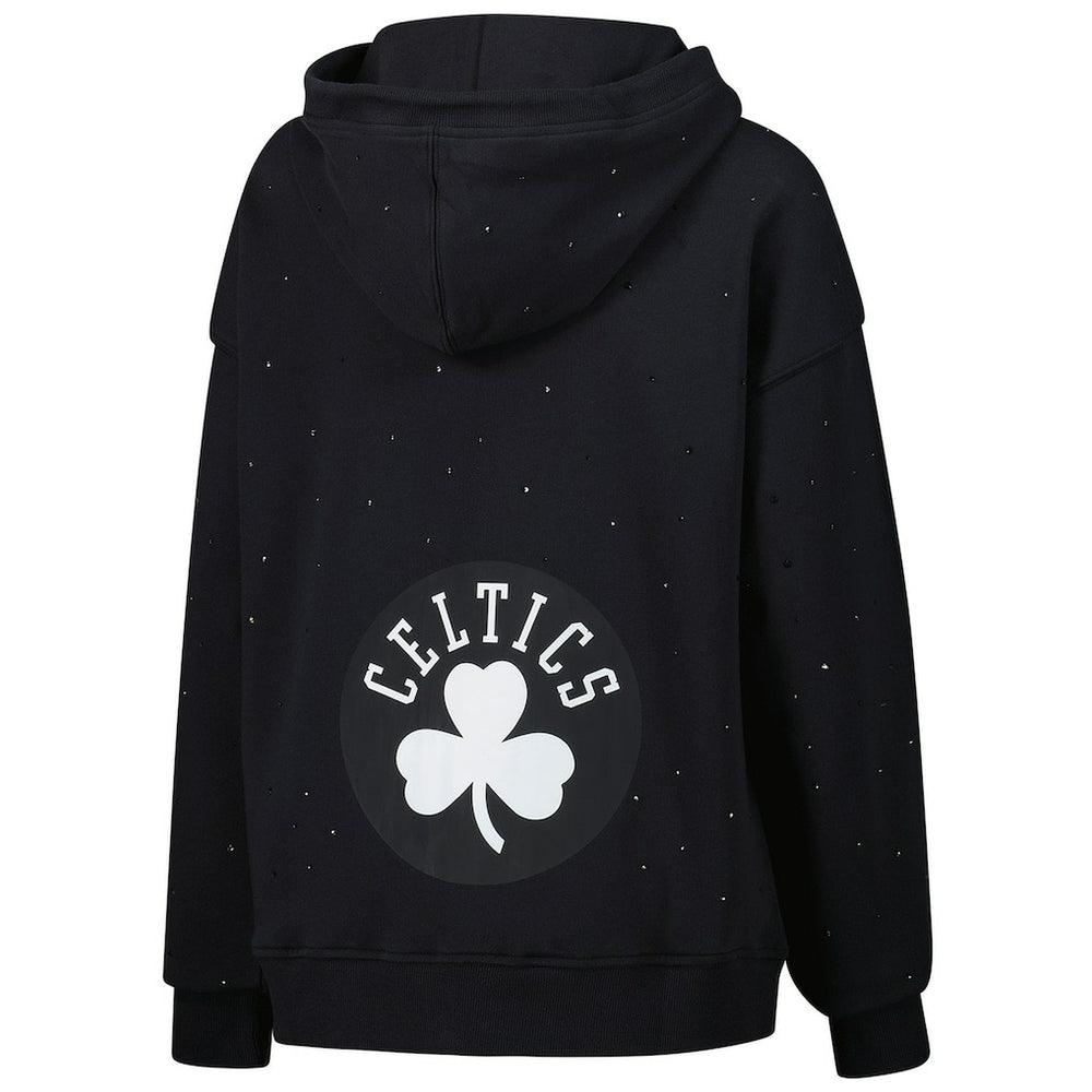 NBA Boston Celtics Terez Women's Oversized Allover Gemstone Full-Zip Hoodie