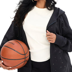 NBA Boston Celtics Terez Women's Oversized Allover Gemstone Full-Zip Hoodie