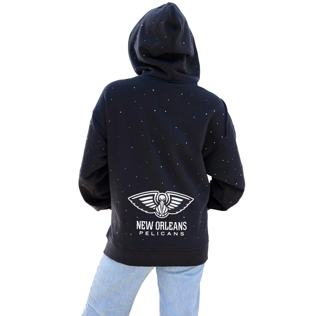 NBA New Orleans Pelicans Terez Women's Oversized Allover Gemstone Full-Zip Hoodie
